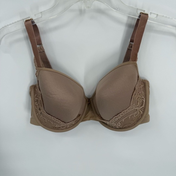 ThirdLove Lace Detail Bra Size 34F Tan Underwire T-shirt 24/7 Back Closure - Picture 7 of 7